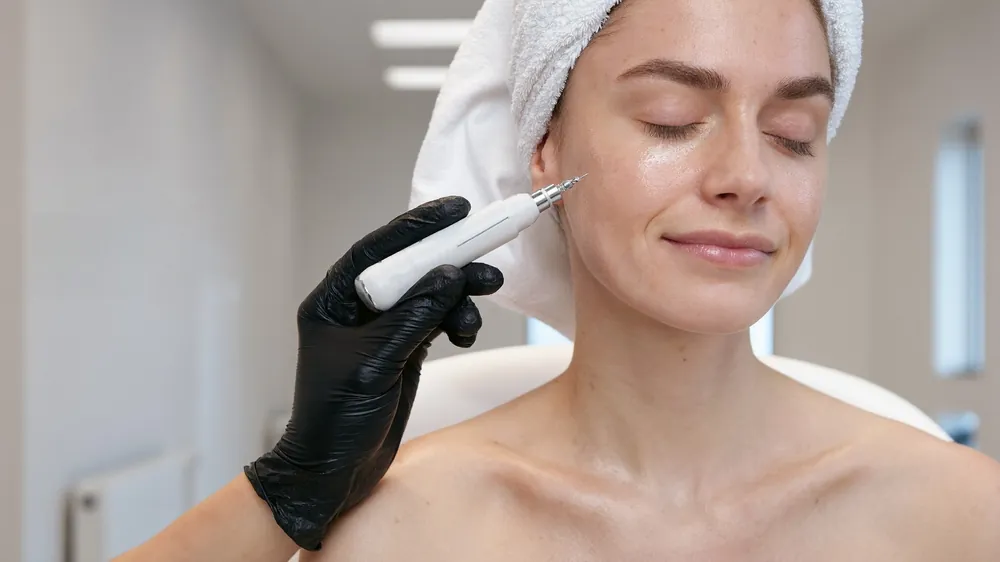 Mezoterapia mikroigłowa NanoFrax na twarz